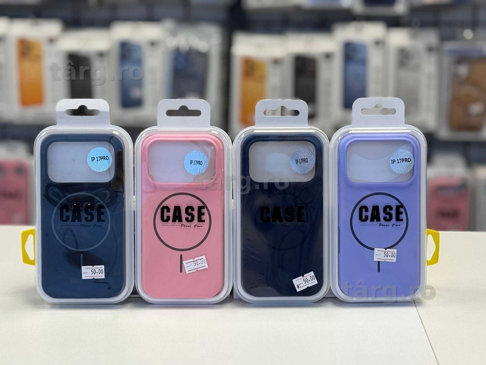 Husa silicon cu MagSafe, folie, cablu, incarcator iPhone 17 Pro