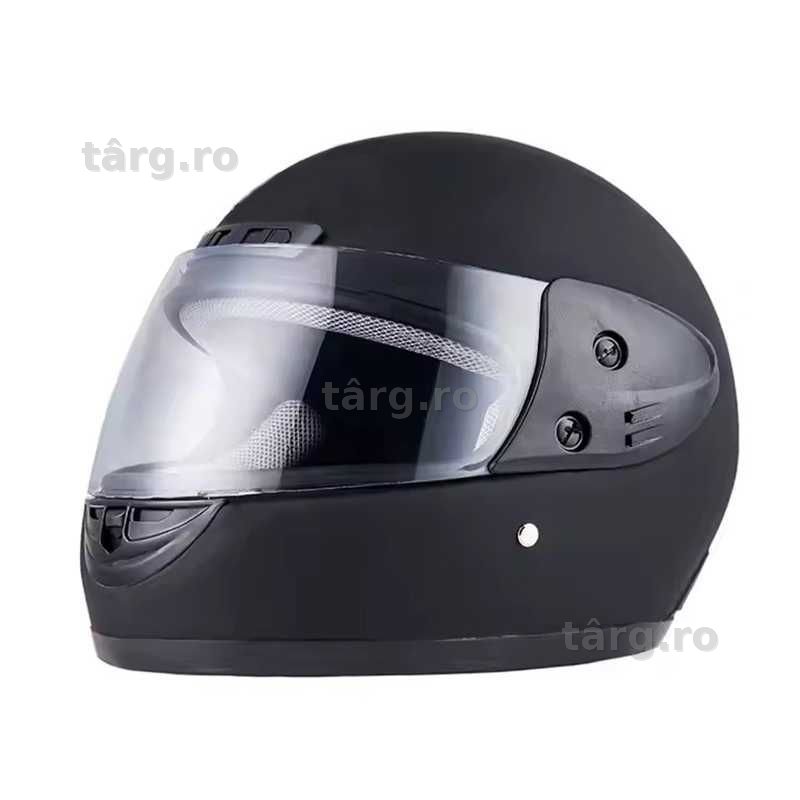 Casca Moto/Scuter/ATV, viziera detasabila, marime universala, Negru