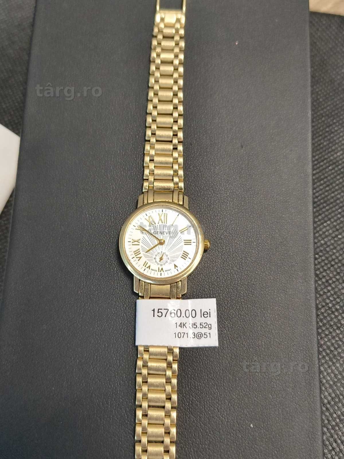 (AG51) Ceas aur 14K Geneve 35.52g b1071.3 - Garantie 2 ani! 2