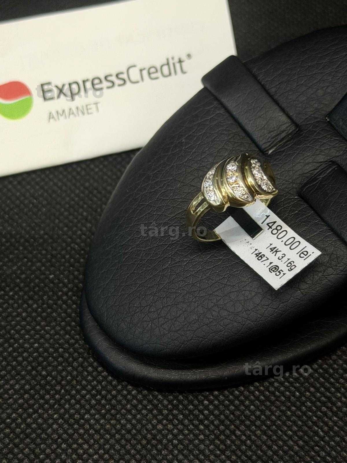 (AG51) Inel aur 14k 3.16g b1467 - Garantie 2 ani!