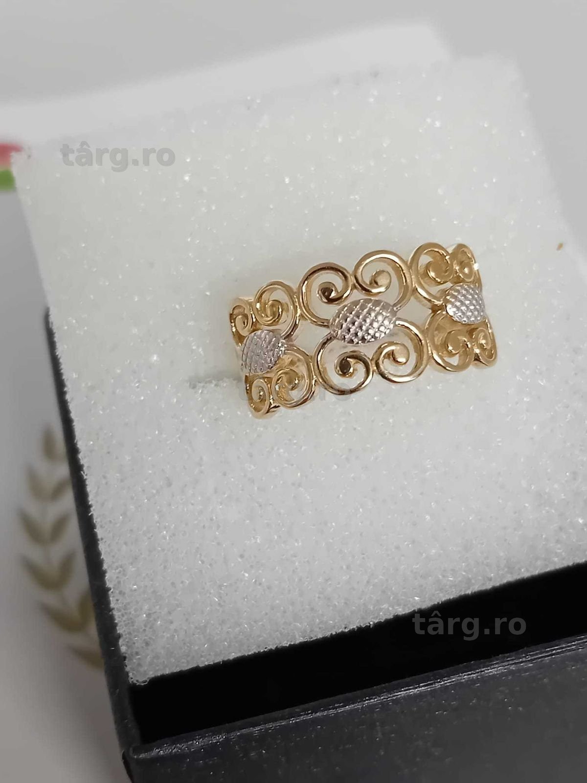 Inel aur 14k[Tomesti-b:33212]-Garantie 2 ani!