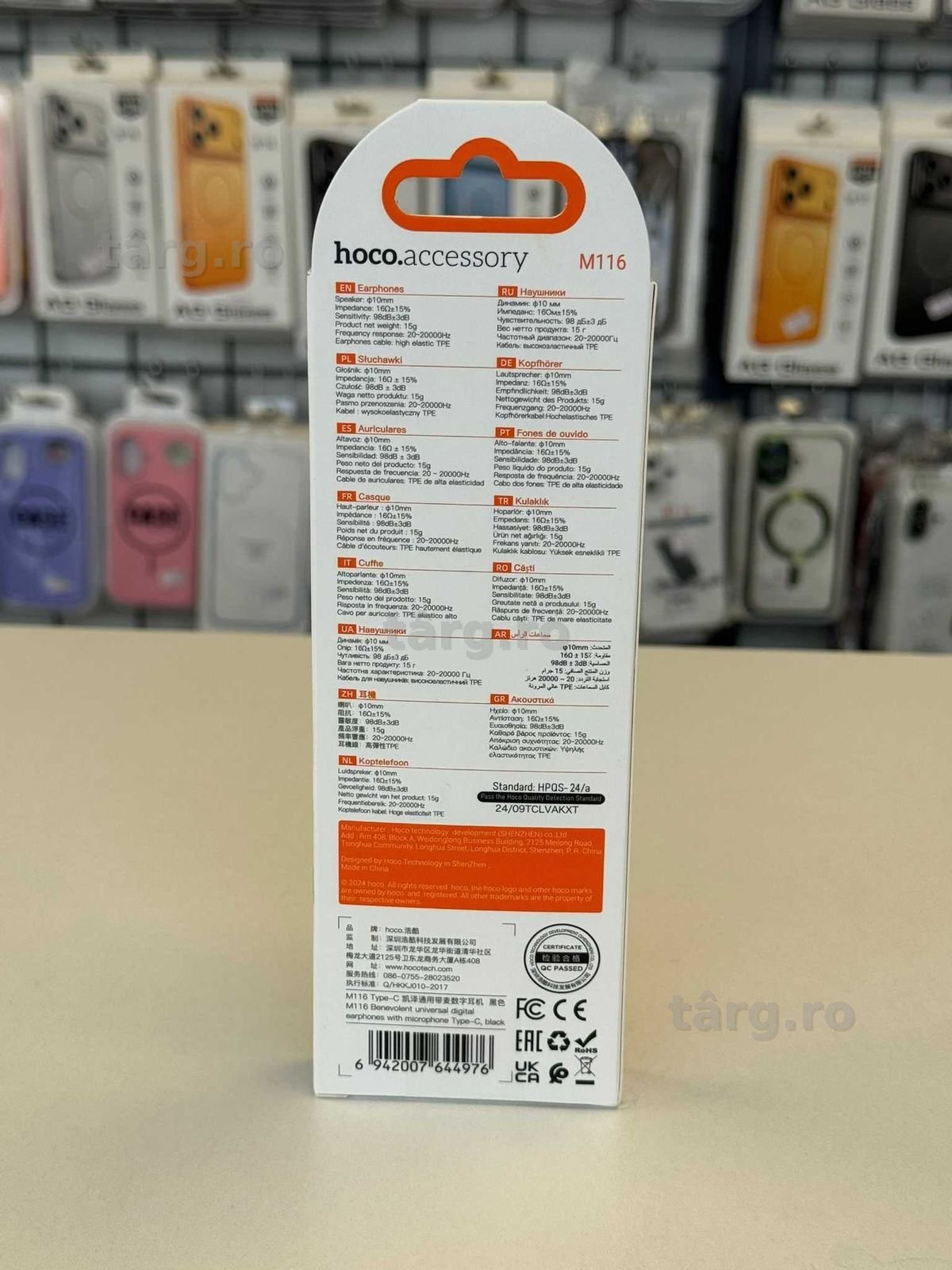 Casti cu fir, mufa Tip C, compatibilitate Android si iPhone 15/16/17 4