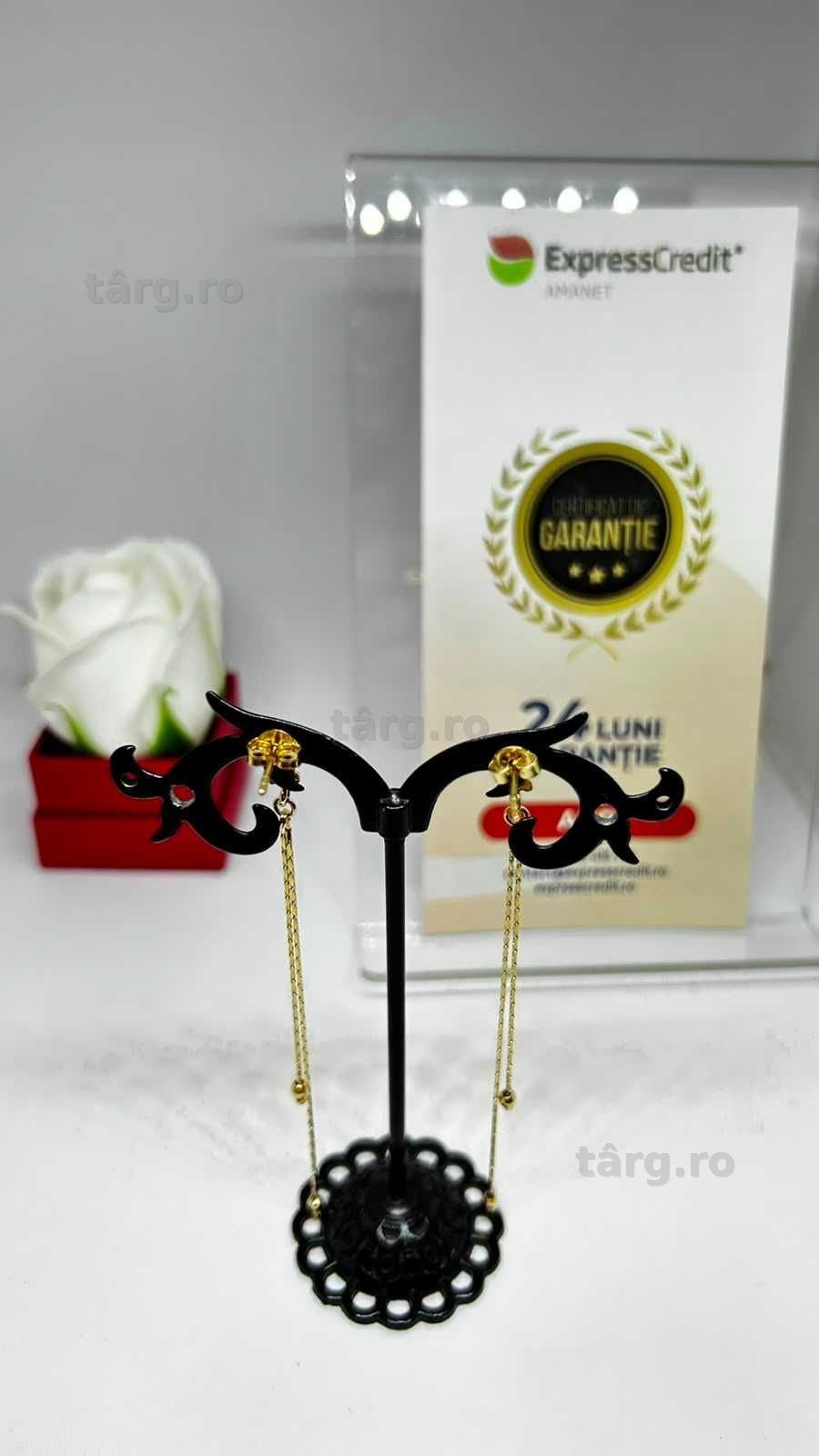 Cercei Aur 14K 3.34g (AG1 Alexandru B54003) - Garantie 2 ani! 3