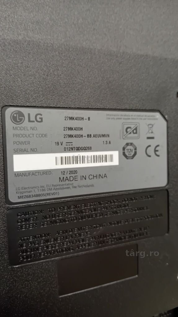 Monitor LG 27'' AG20 Dancu b47607 Garanție 2 ani 4
