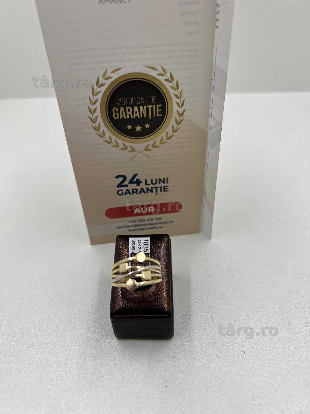 Inel Aur 14K 3.67g (Ag25 Belvedere B.42623) Garantie 2 ani! 2