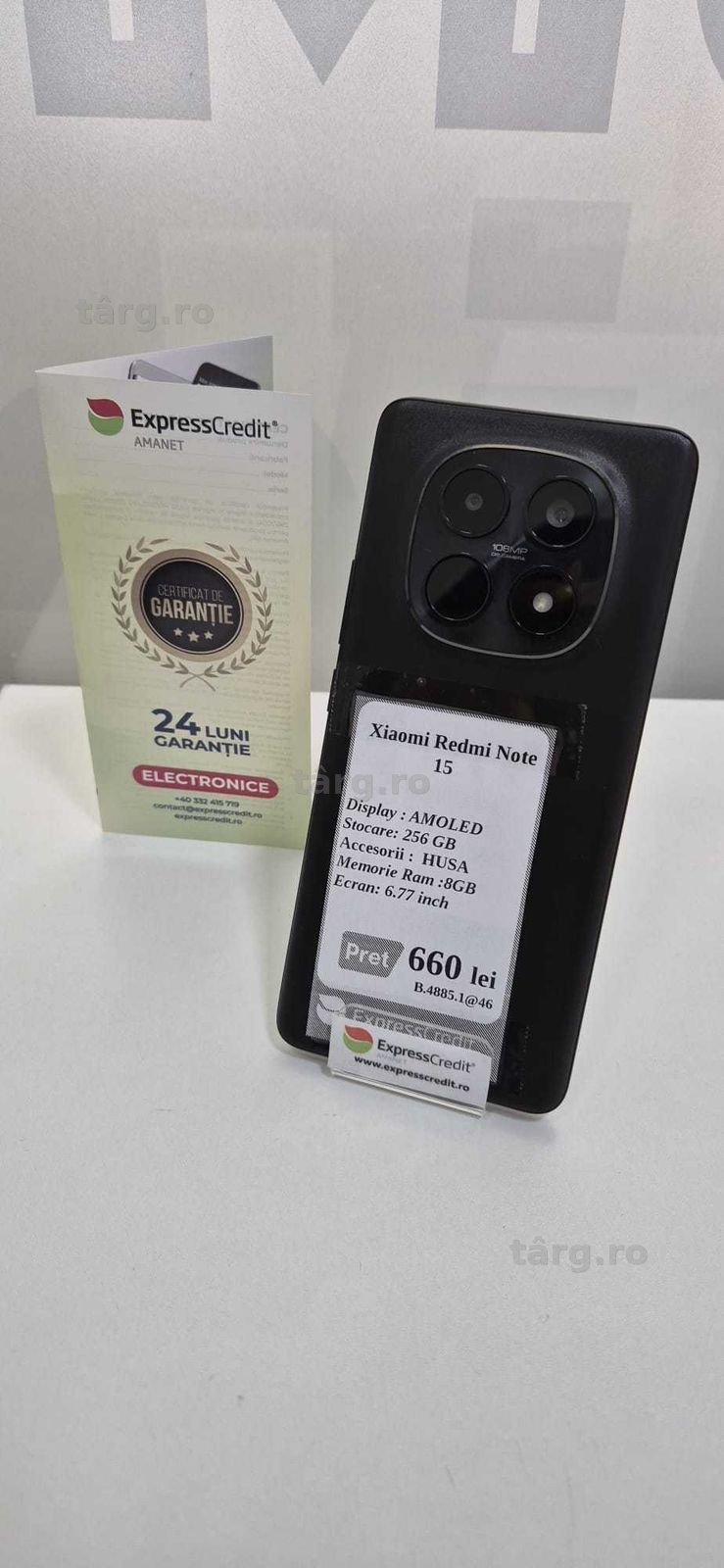 (AG46) Xiaomi Redmi Note 15 B.4885 Garantie 2 ani 2