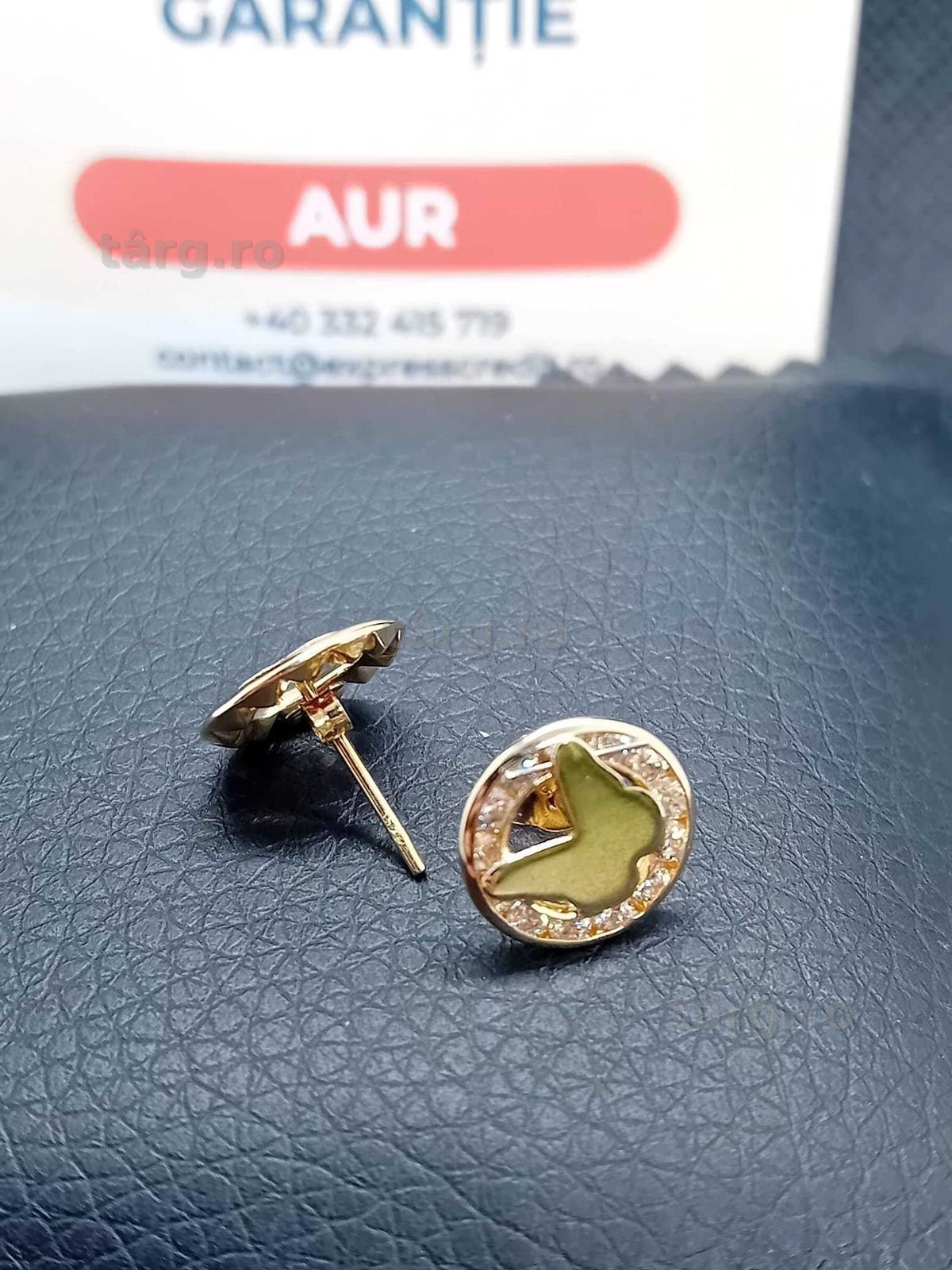 Cercei aur 14k 1.36g (B.25647 AG31 Barboi) Garantie 2 ani! 2