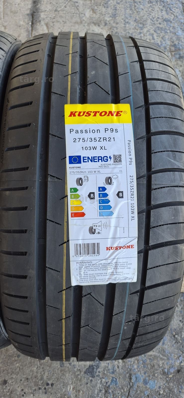 4 anvelope vara noi Kustone 275/35/21,dot 2025.Pretul este pe bucata. 2