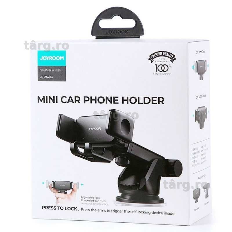 Suport telefon auto Joyroom, negru (JR-ZS283)