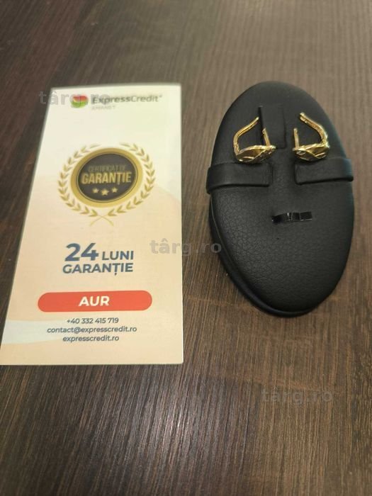 Cercei aur 14k 3,08 grame (AG24 Harlau b.45373.2) - Garantie 2 ani! 4