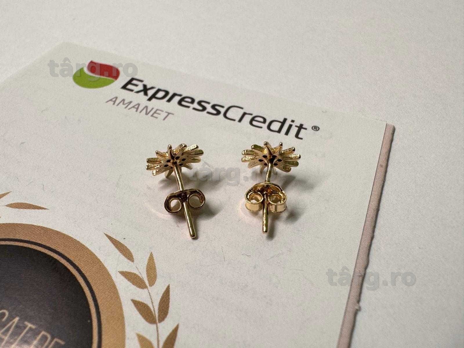 Cercei aur 14K 1.08g (B.61617 Tatarasi) Garantie 2 ani 2