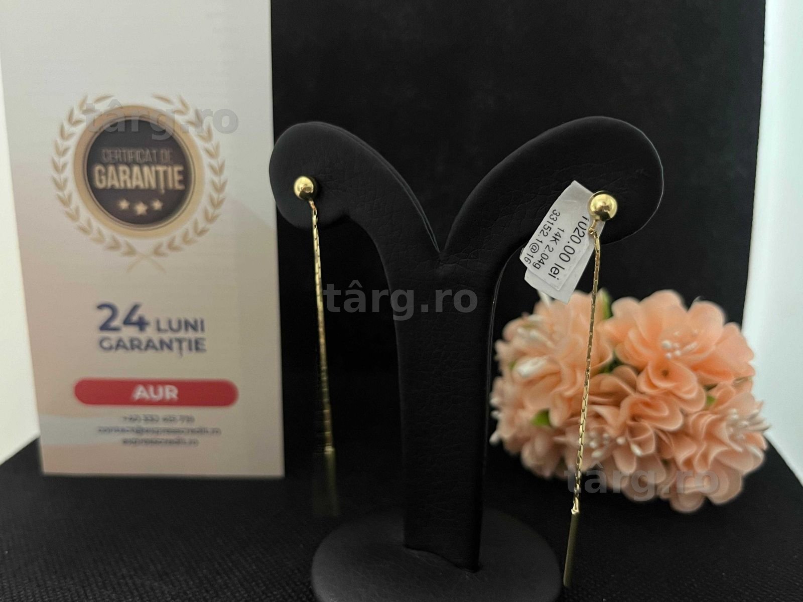 Cercei Aur 14k 2.04g (AG16 Moldova b33152)-Garantie 2 ani! 3