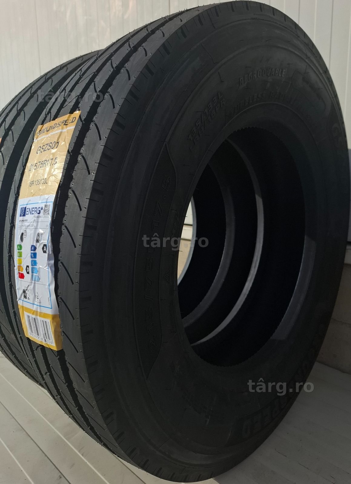 215/75 R17.5, 135L, GROUNDSPEED 16PR ,Anvelope de directie M+S 5
