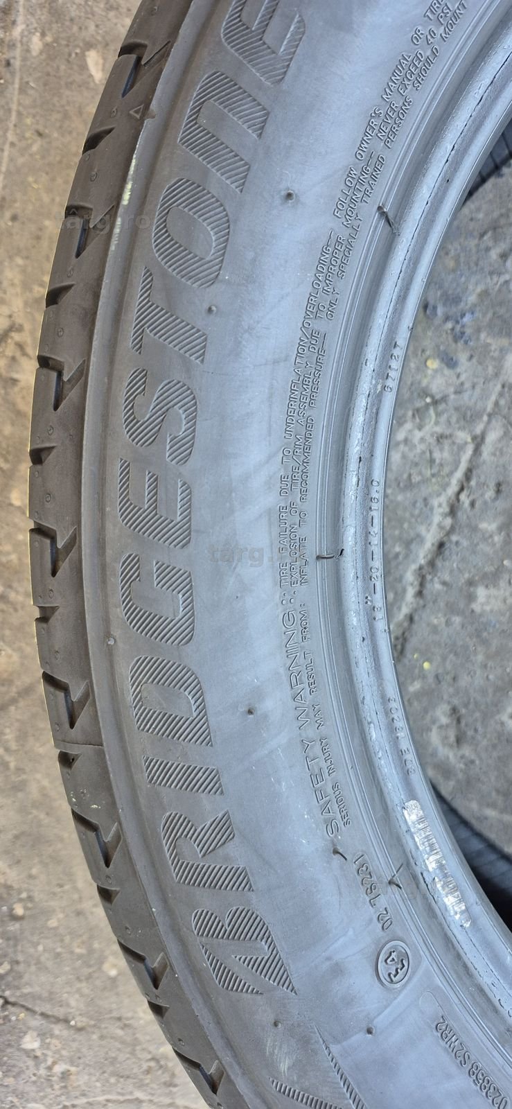 2 anvelope vara runflat ca noi Bridgestone 245/50/18,dot 2021.Pretul este pe bucata. 4