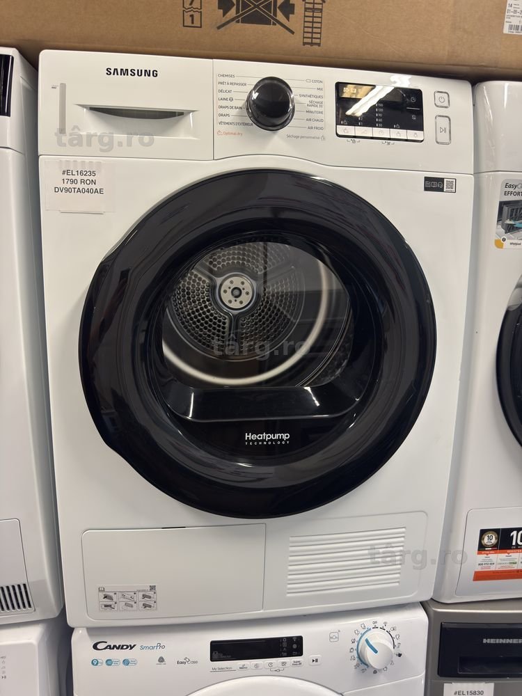Uscător de rufe cu pompa de caldura 9 kg Samsung DV90TA040AE
