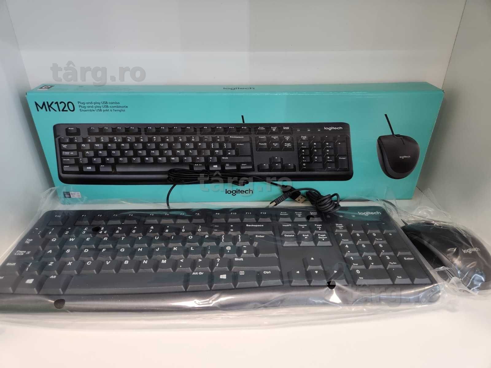 Kit Tastatura si Mouse cu fir Logitech MK120 USB QWERTY (Ag8 Tudor/B75034) – Garantie 2 Ani! - Produs Nefolosit! 4