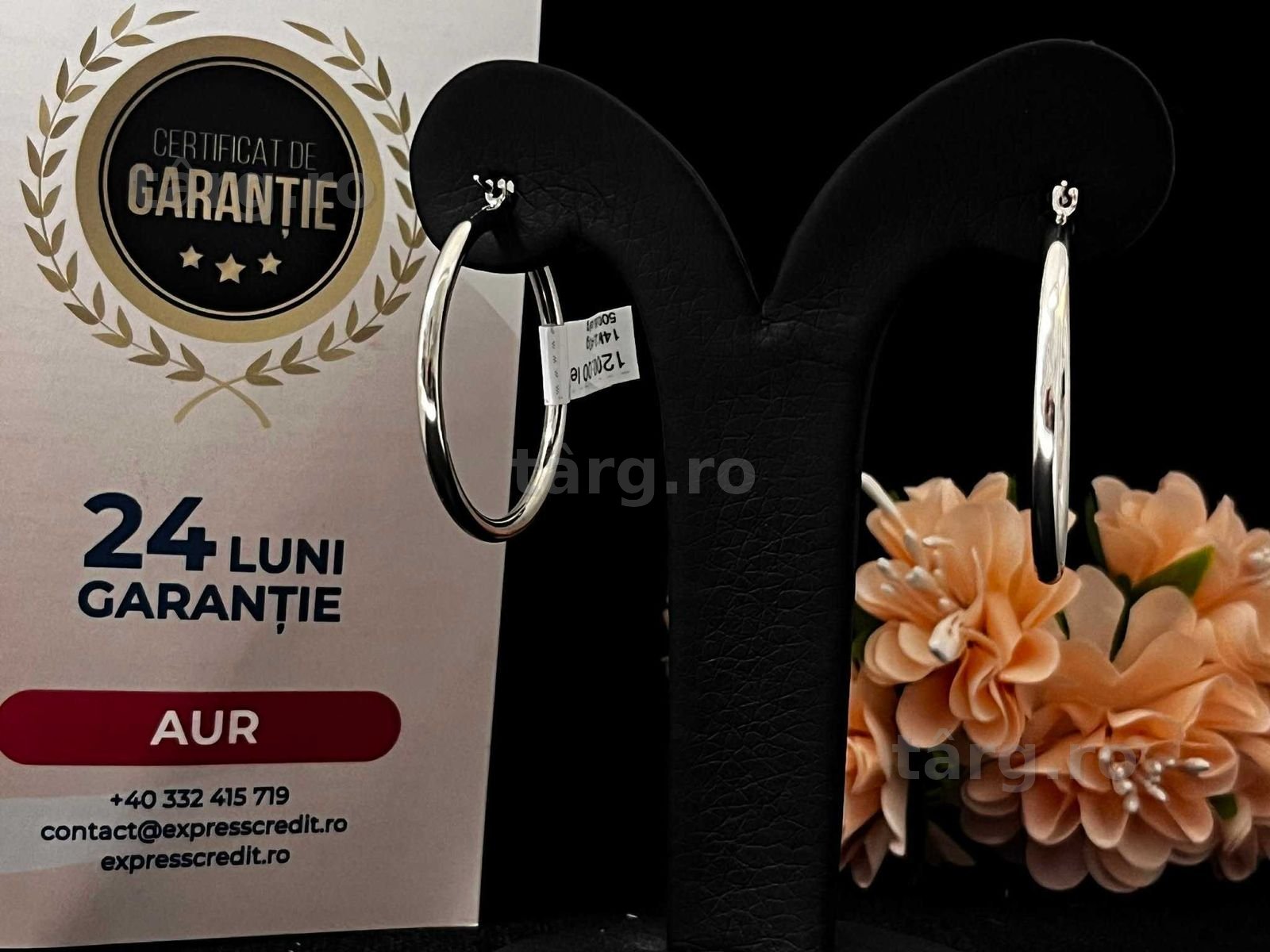 Cercei Aur 14k 2.40g (AG16 Moldova b32342)-Garantie 2 ani!
