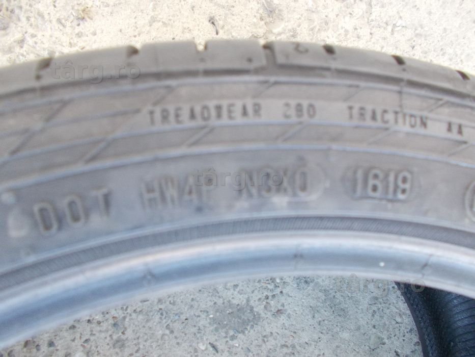 set anvelope vara 225 40 18 cu 245 35 18 Continental 6,5mm 7