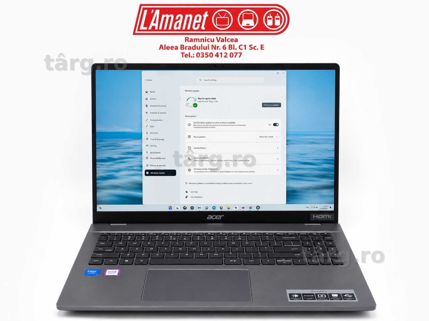 Laptop ChromeBook 16" WUXGA Acer Chromebook Plus 516 Intel Core i5 120U 8GB DDR5 256GB SSD Stare Buna