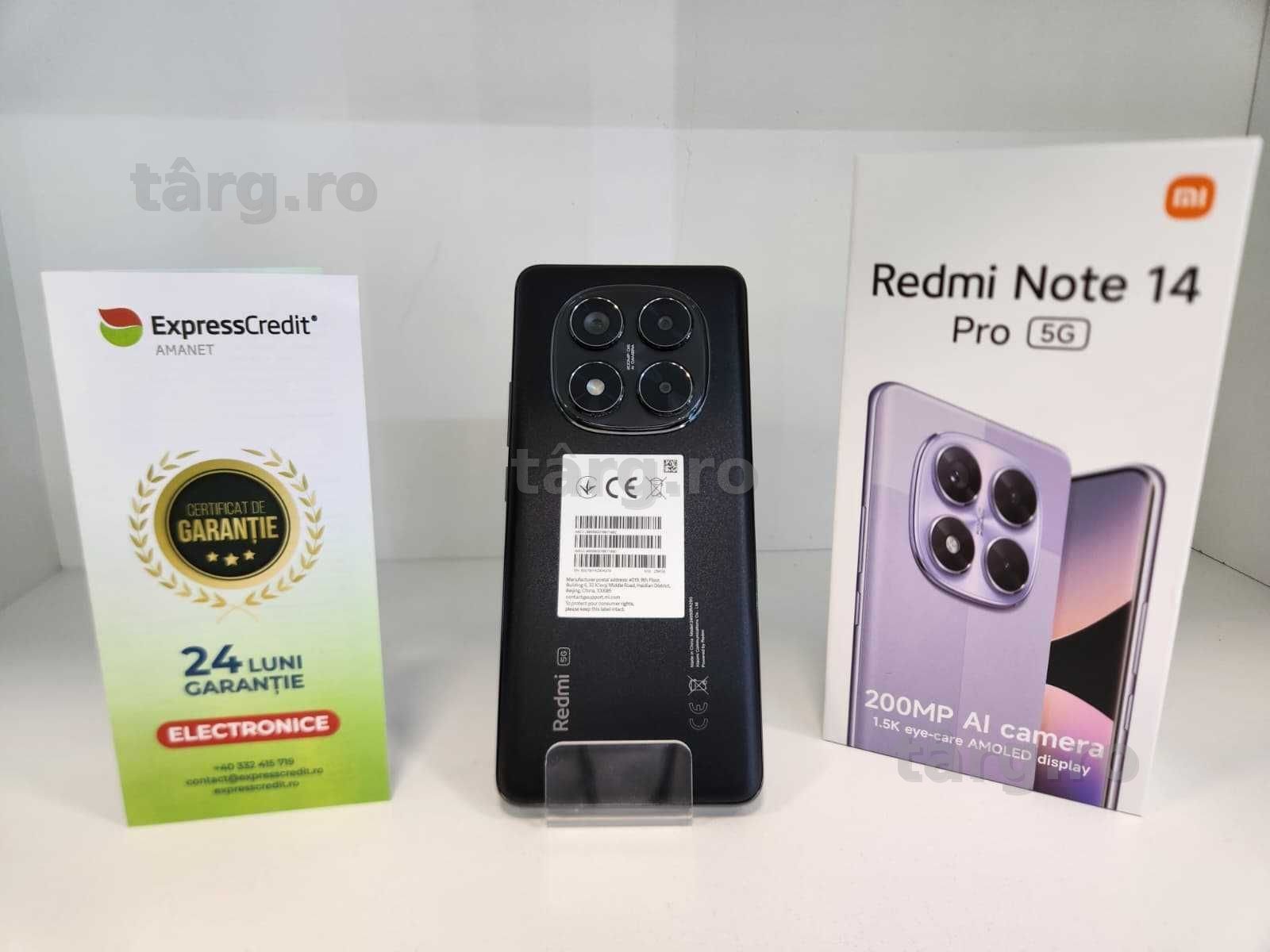 Telefon Xiaomi Redmi Note 14 Pro 5G 8/256 Gb – Baterie 99% (Ag8 Tudor/B75245) – Garantie 2 Ani!