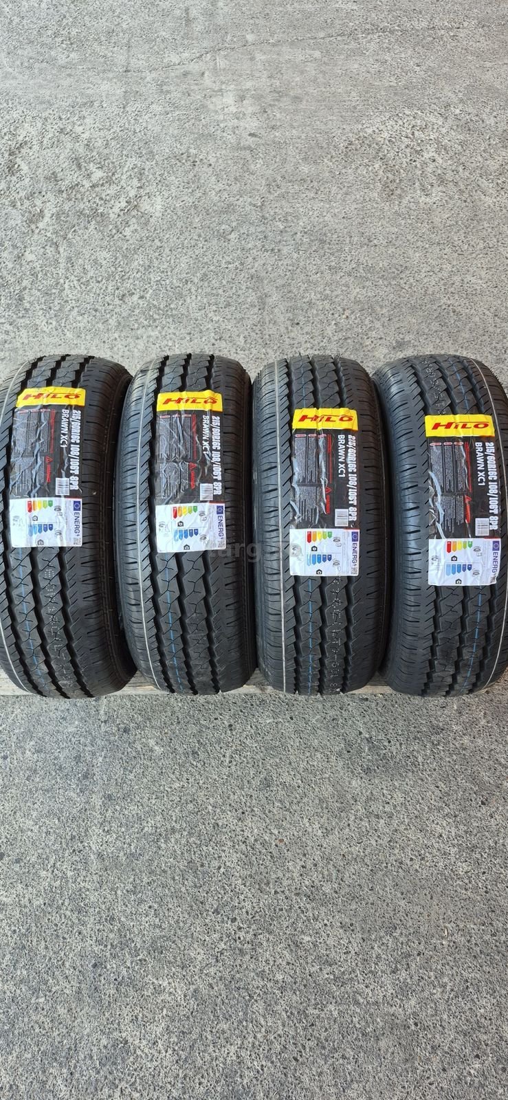 4 anvelope M+S noi Hilo 215/60/16C,dot 2024.Pretul este pe bucata.