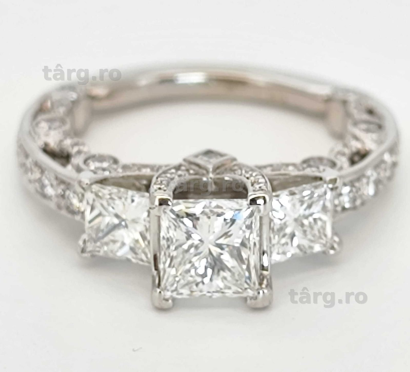 Inel 14k Verragio diamante naturale 3ct Unlike any Other!