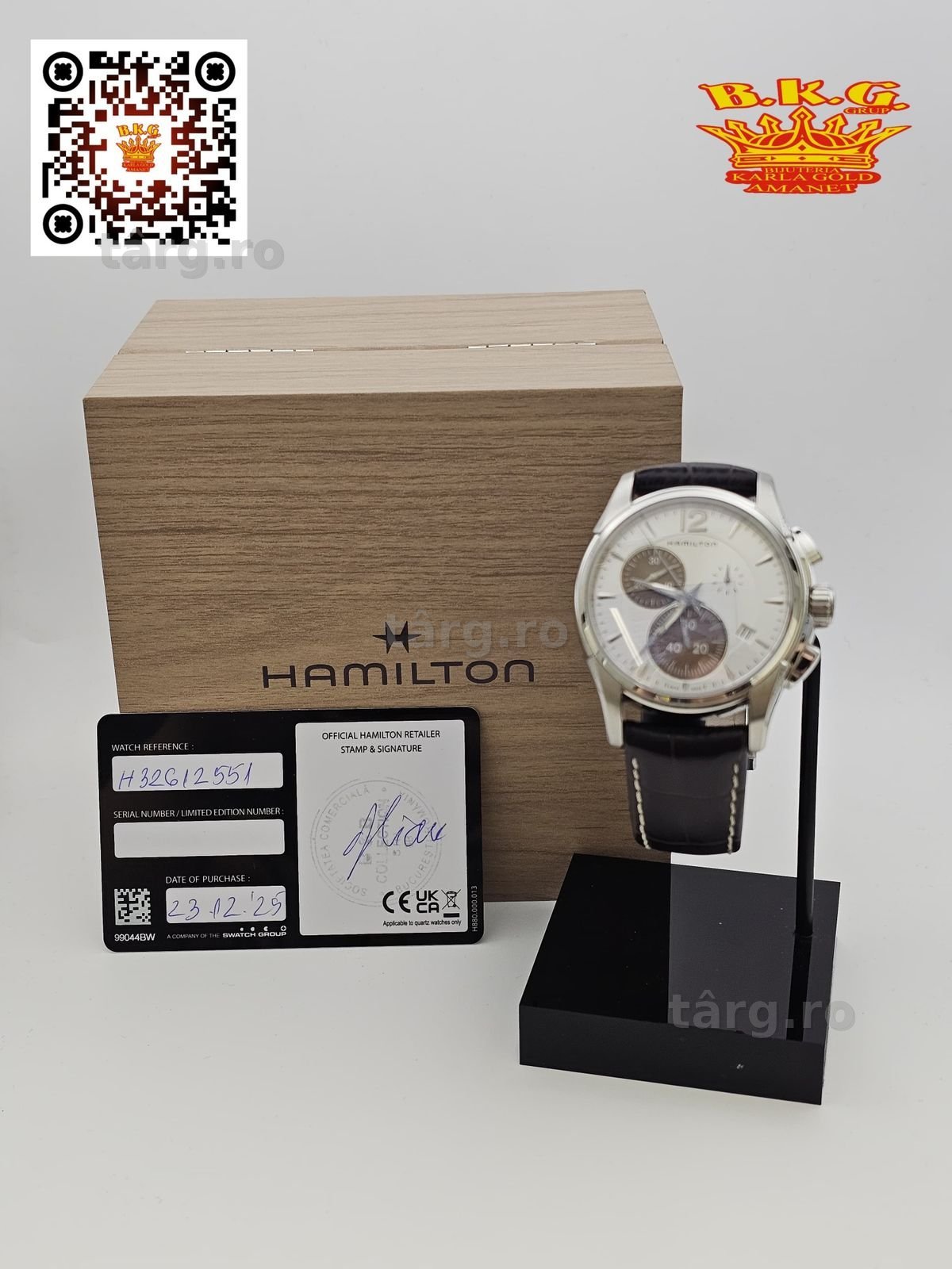 Hamilton Jazzmaster Amanet BKG