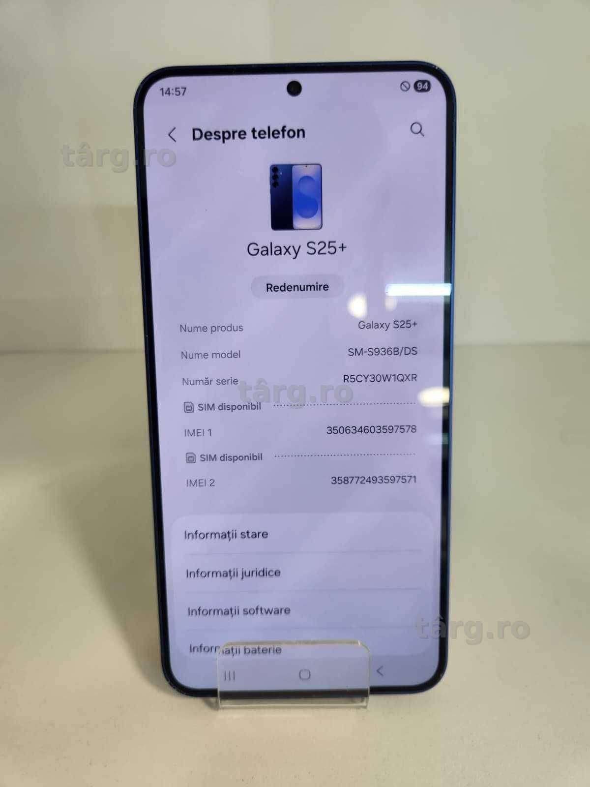 Samsung S25 Plus 12/256 gb (Ag8 Tudor/B74494) – Garantie 2 Ani! 3