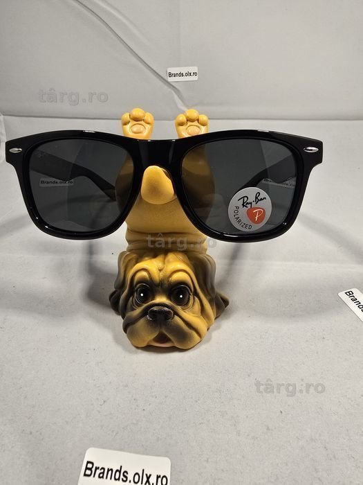 Promotie - Ochelari de soare polarizati Rayban Wayfarer 2140, rama mata, lentila verde