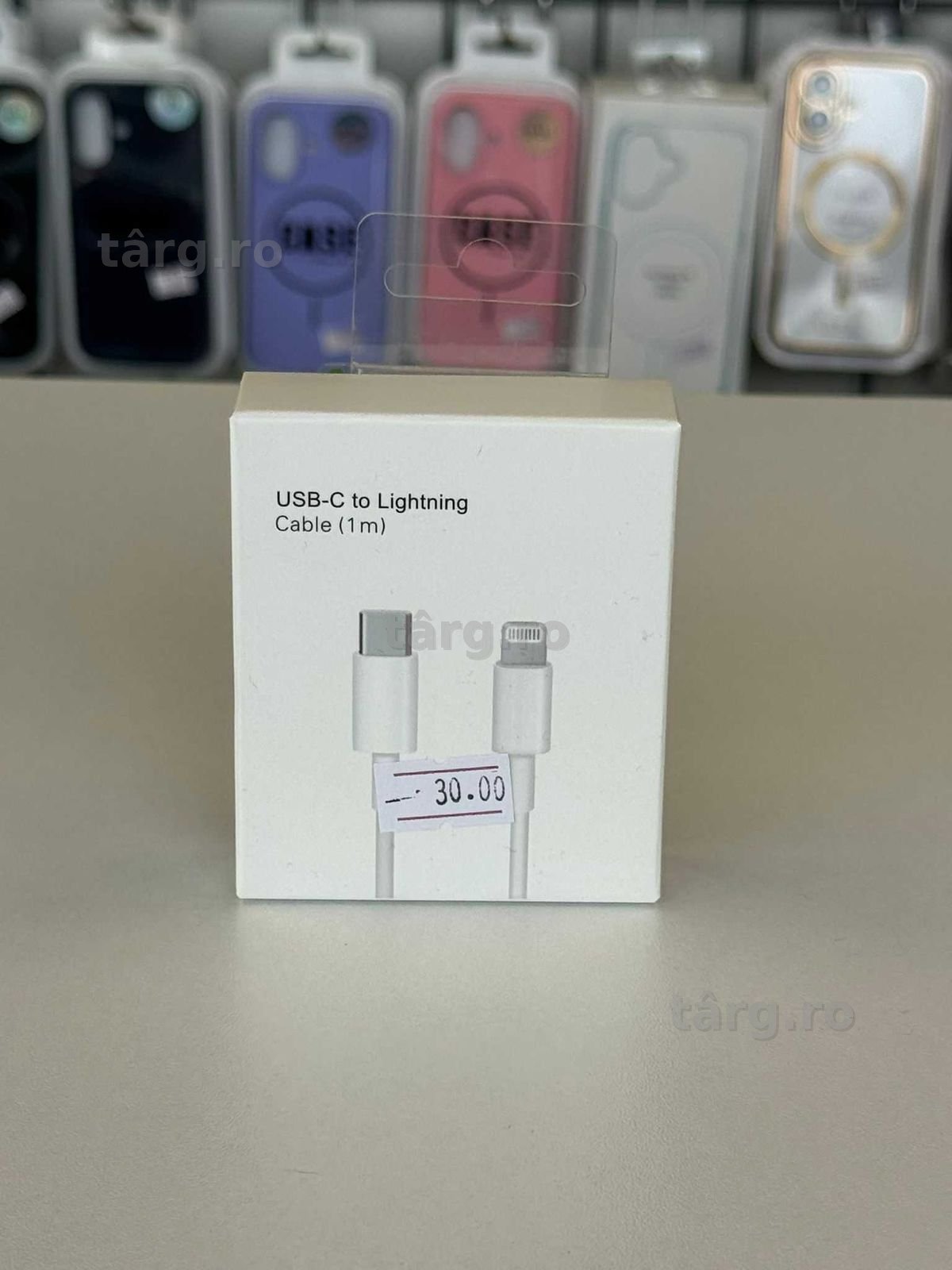 Cablu Incarcare si Date iPhone, USB C-Lightning ,1m