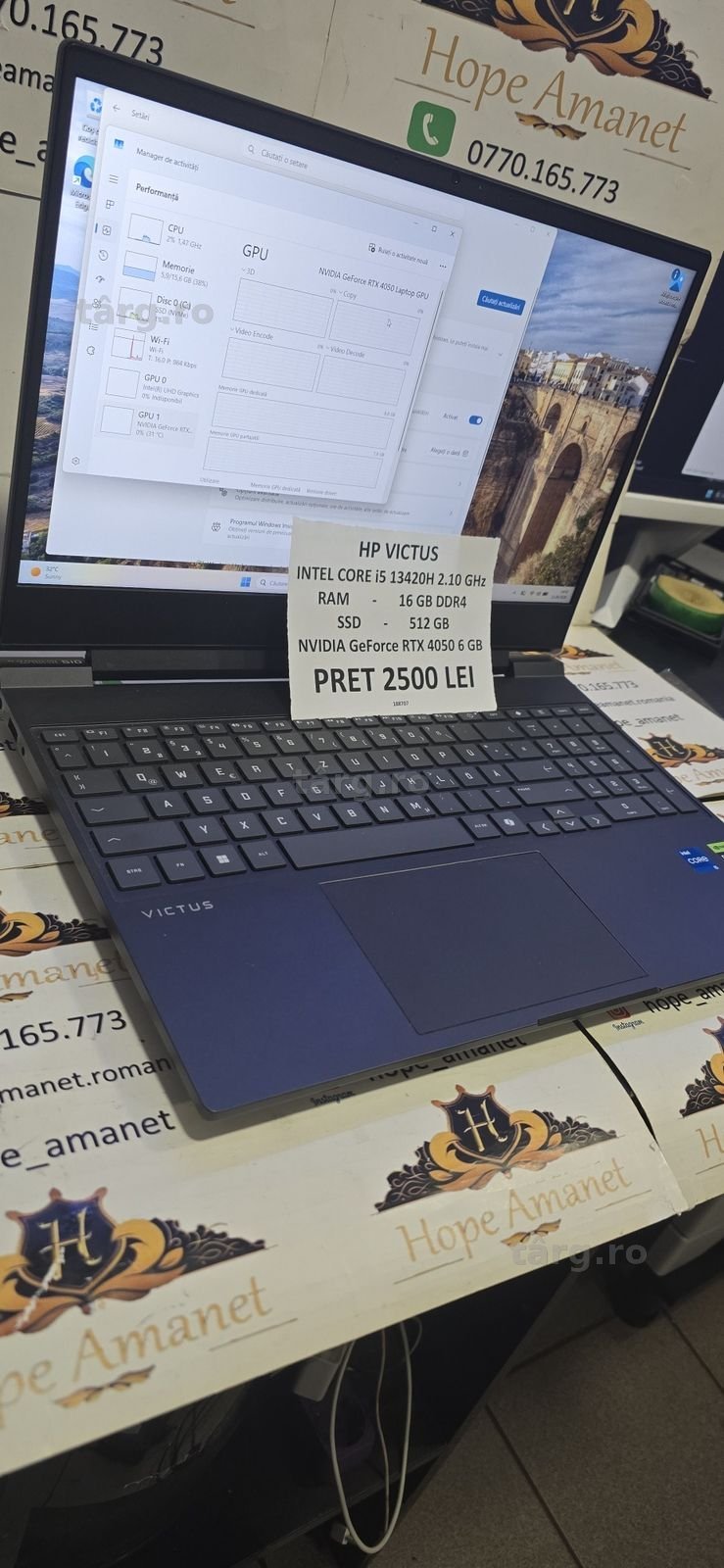Hope Amanet P6 Laptop HP VICTUS #188707 2
