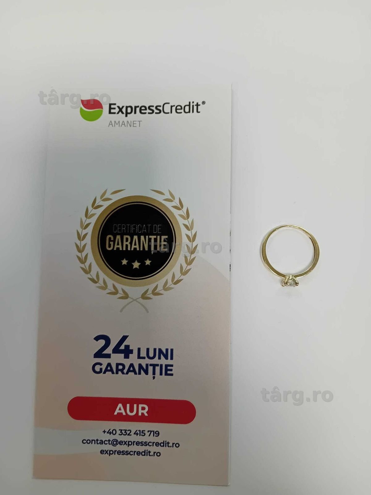 (Ag33) Inel Aur 14K/Garantie 2 ani