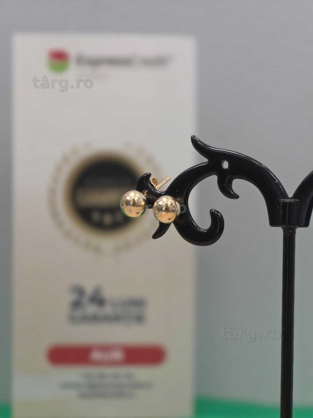 Cercei aur 14K 1.16g [Ag45 Bacau1 B.28055.2.32]