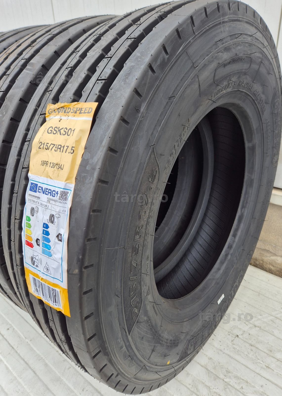 215/75 R17.5, 136J, GROUNDSPEED GSKS01 18PR ,Anvelope de remorca M+S 3