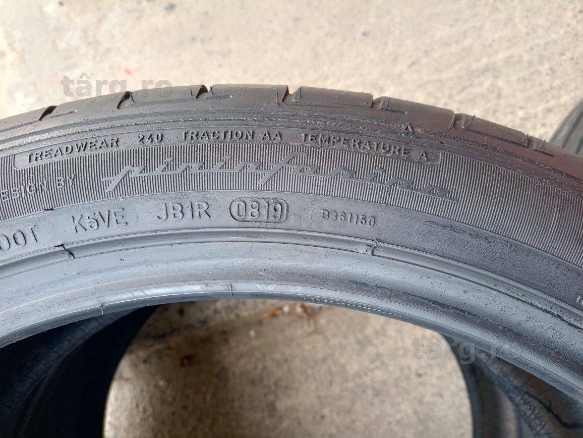 4 anvelope de vara ca noi Dunlop 275/40 R22 dot 0819 4