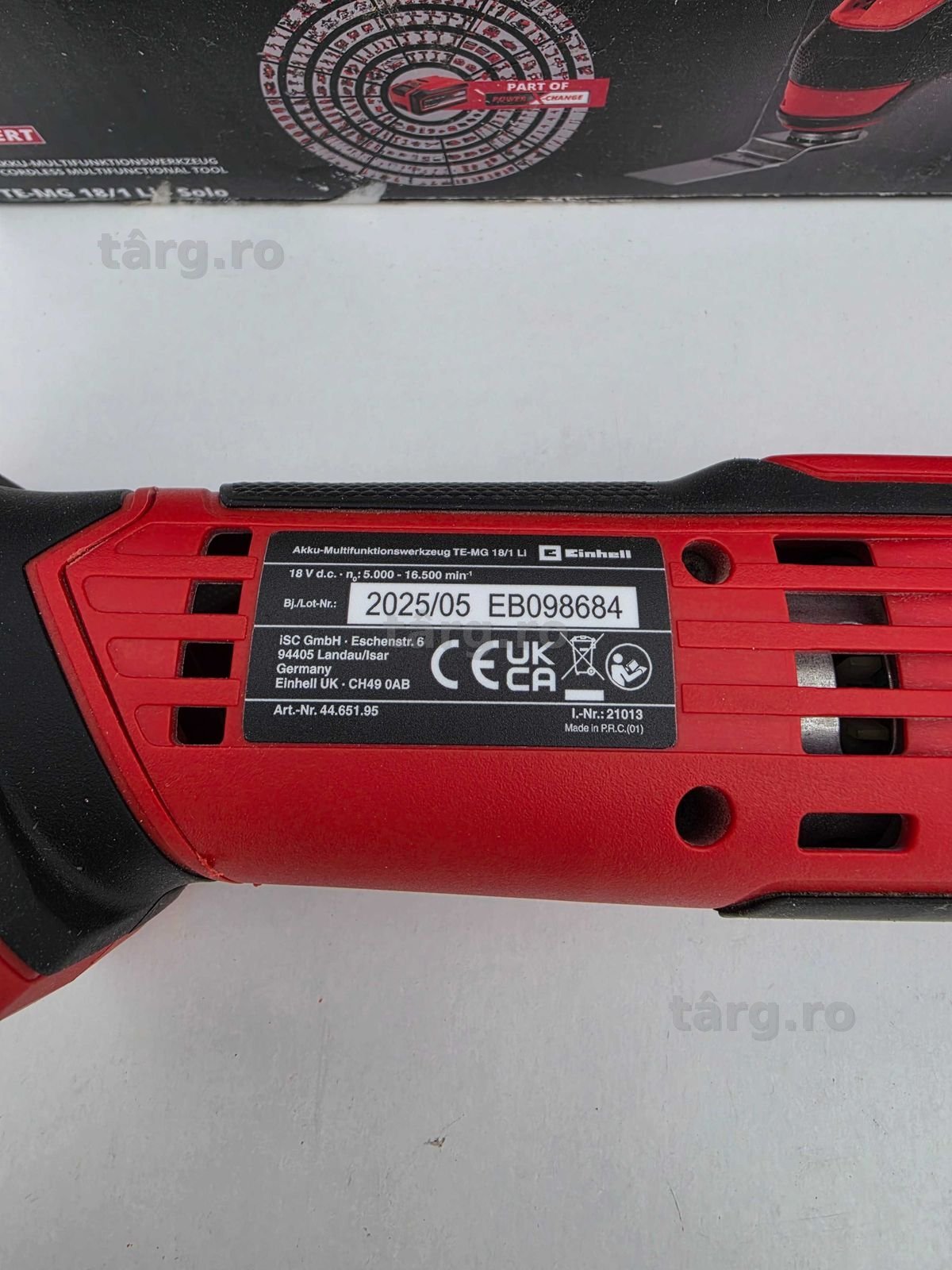Unealta multifunctionala Einhell TE-MG 18/1 Li 3
