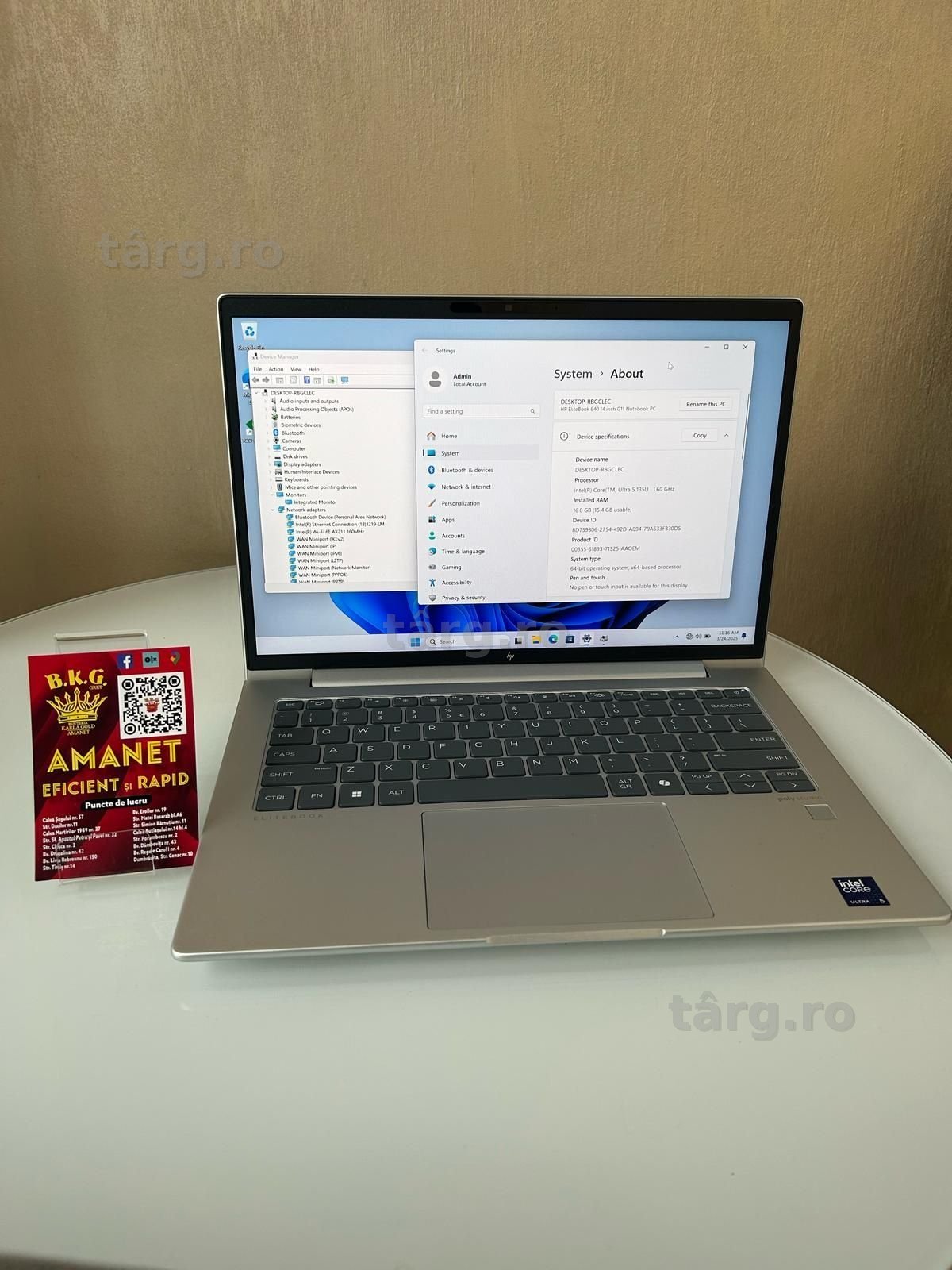 Laptop HP Elitebook 640 G11 Amanet BKG