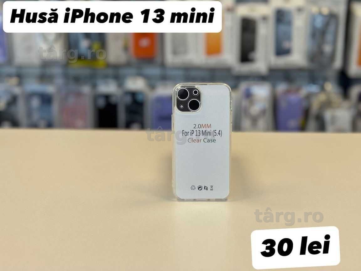 Husa silicon, folie, cablu, incarcator iPhone 13 mini