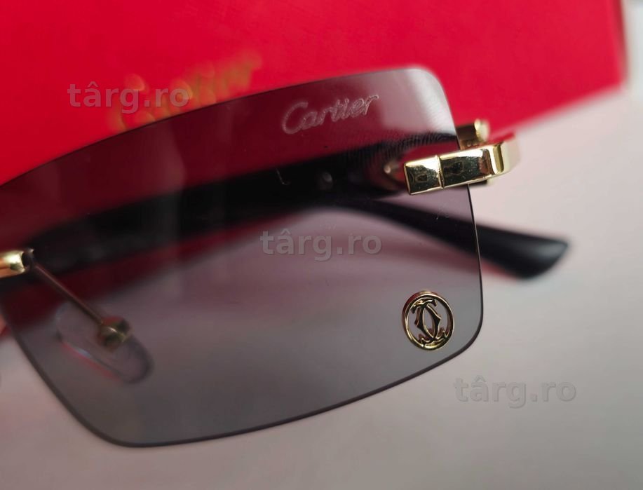 Ochelari de soare Cartier Horn Black