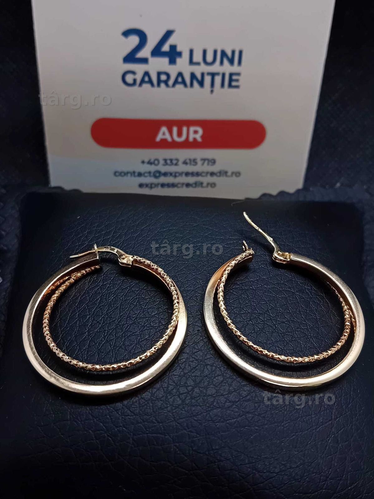 Cercei aur 14k 2.87g (B.25344 AG31 Barboi) Garantie 2 ani!