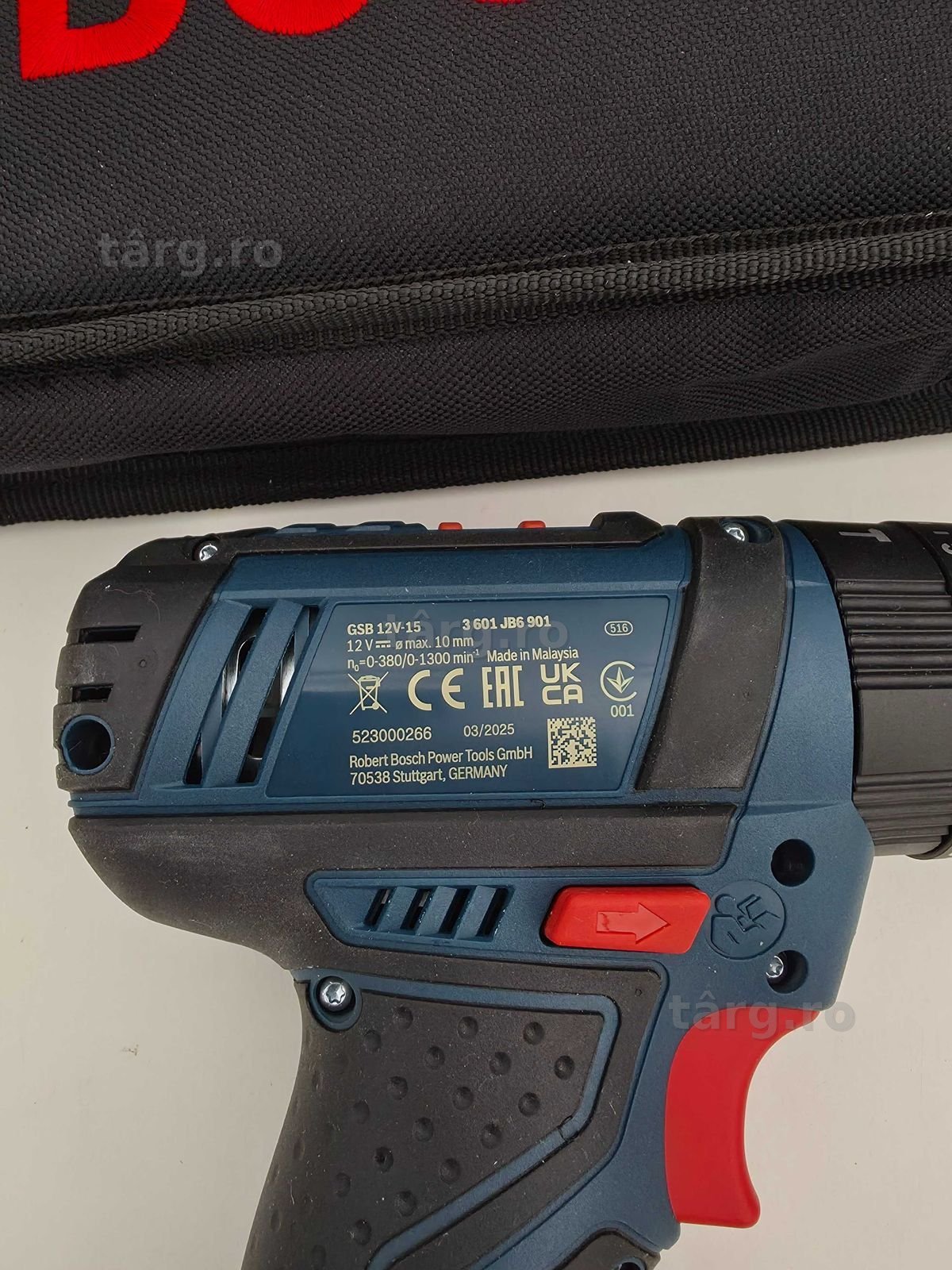 Bosch GSB 12V-15 SOLO Masina de gaurit si insurubat 4