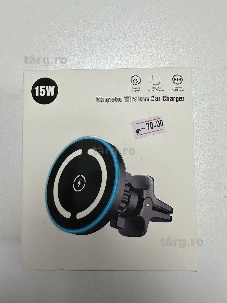 Suport Auto cu MagSafe si Incarcare Rapida Wireless