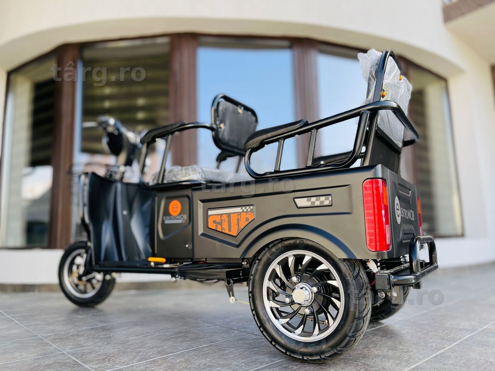TUK TUK Tricicleta Triciclu Electrica 2 Locuri Baterie 20Ah Scuter ‼️