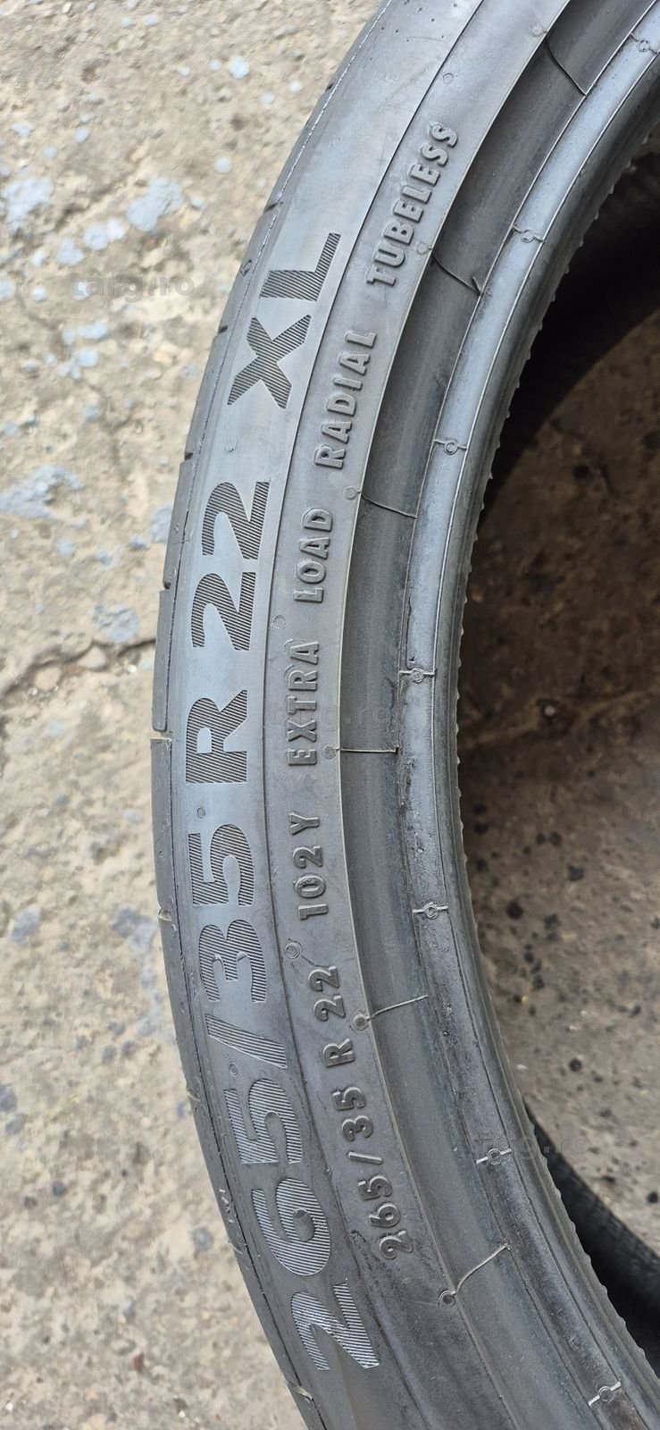 4 anvelope vara ca noi Continental,fata 265/35/22,spate 285/35/22,dot 2021-2022.Pretul este pe bucata. 5
