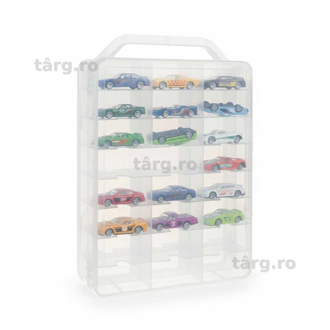 Cutie depozitare masinute 46 compartimente Organizator masini jucarie