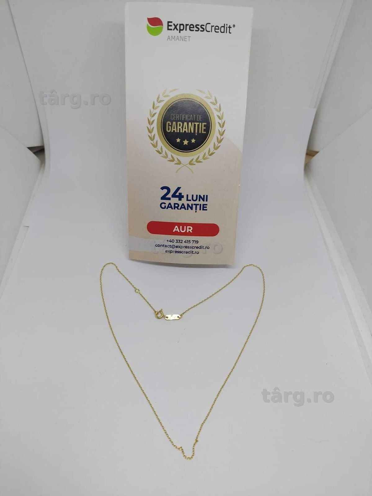 Lant aur 14k 1.40gr [AG15 Gara 1 B34466.3] Garantie 2 ani! 2