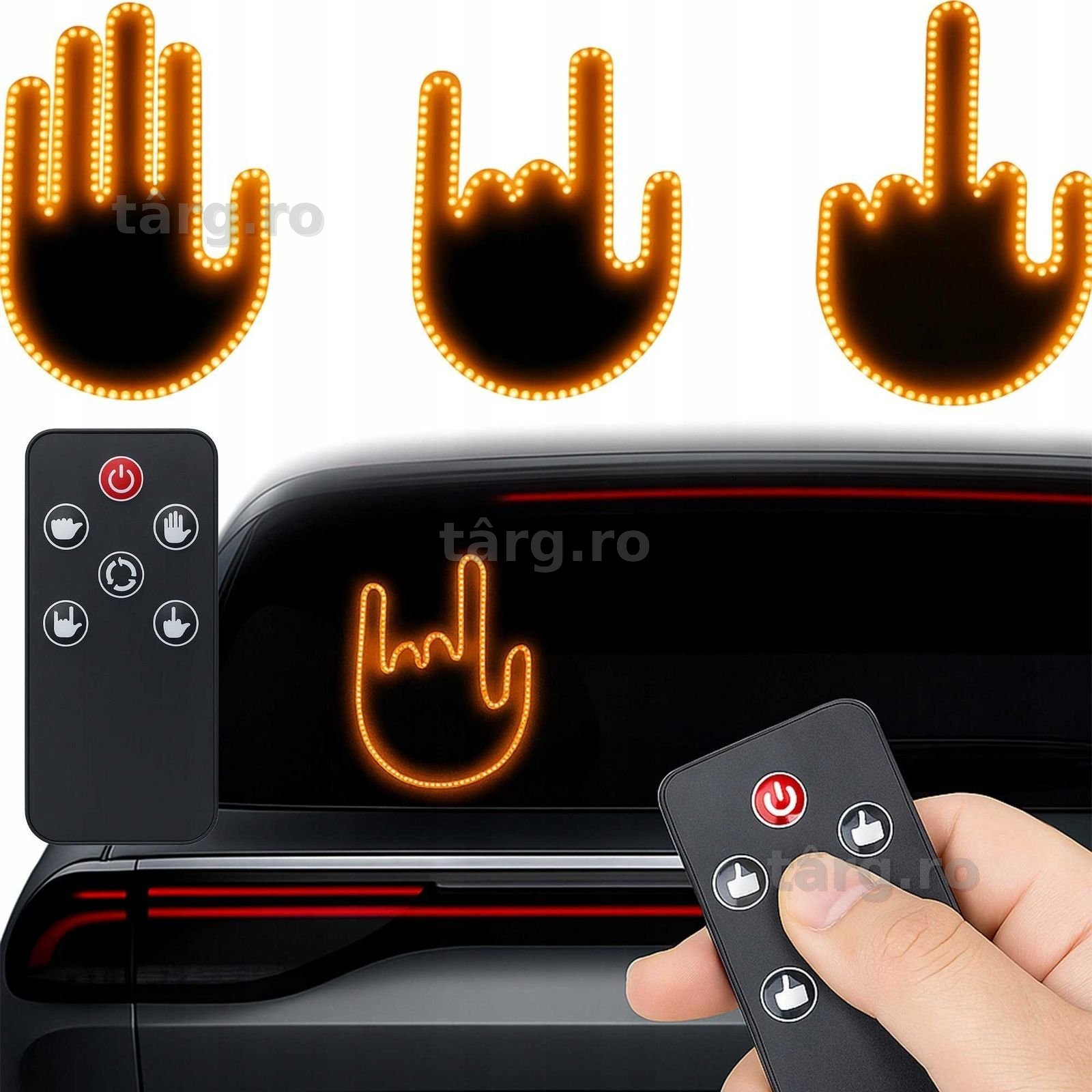 Panou LED cu telecomanda afisaj luminos cu 3 gesturi iluminare LED