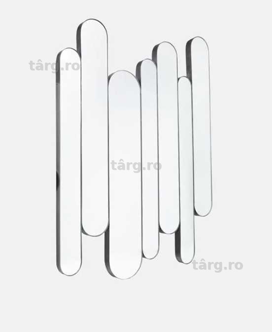Oglinda perete Lawrence Grey, design modern, gri