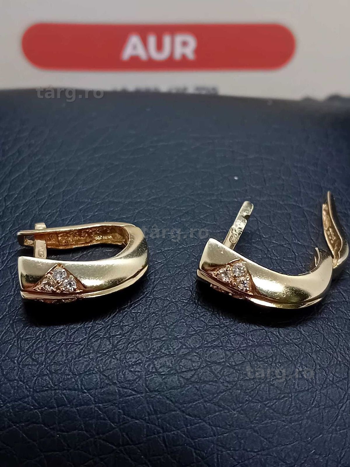 Cercei aur 14k 3.15g (B.25393 AG31 Barboi) Garantie 2 ani!