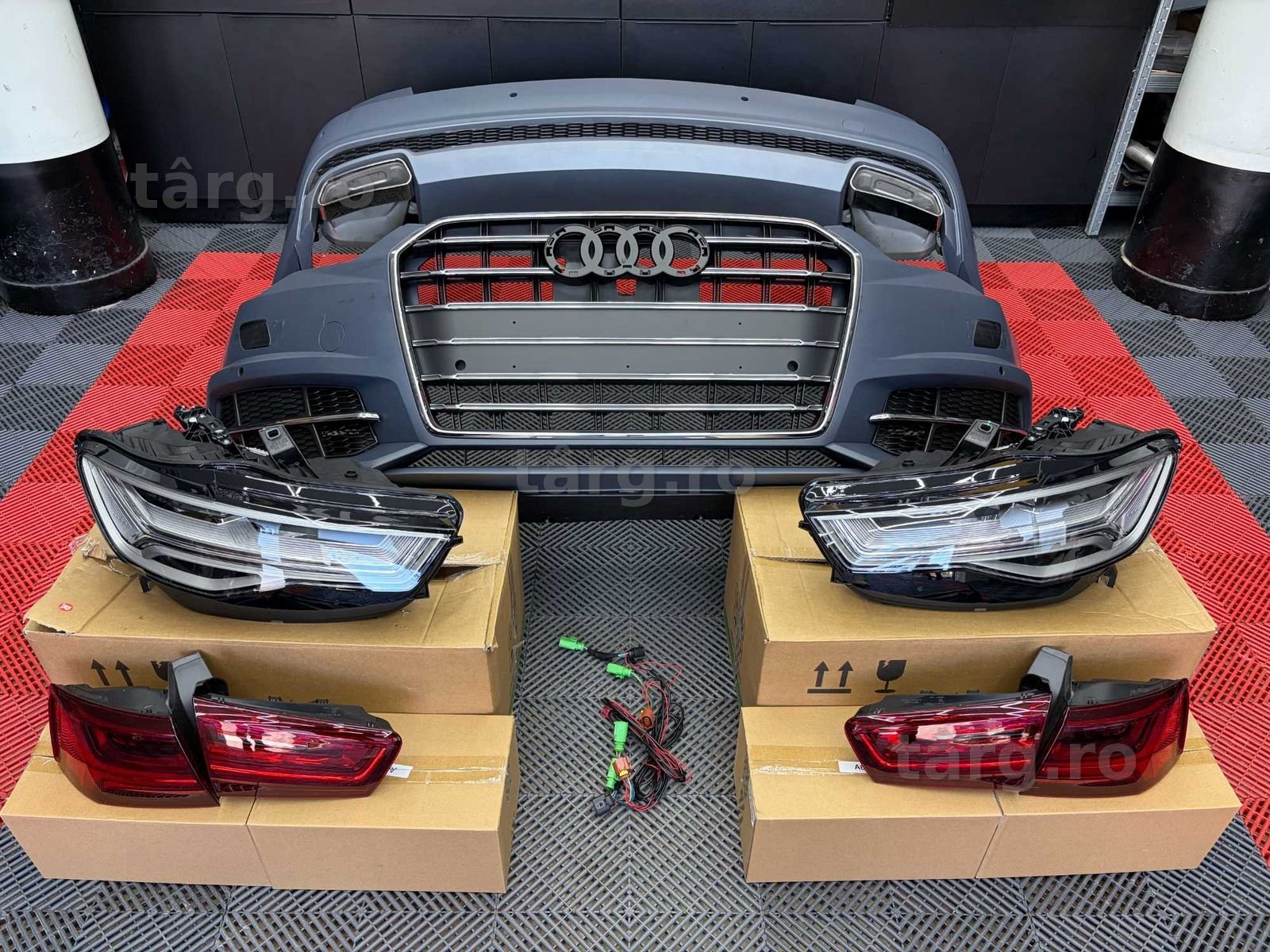 Pachet Exterior AUDI A6 C7 Nonfacelift Conversie La C7 FACELIFT SLINE